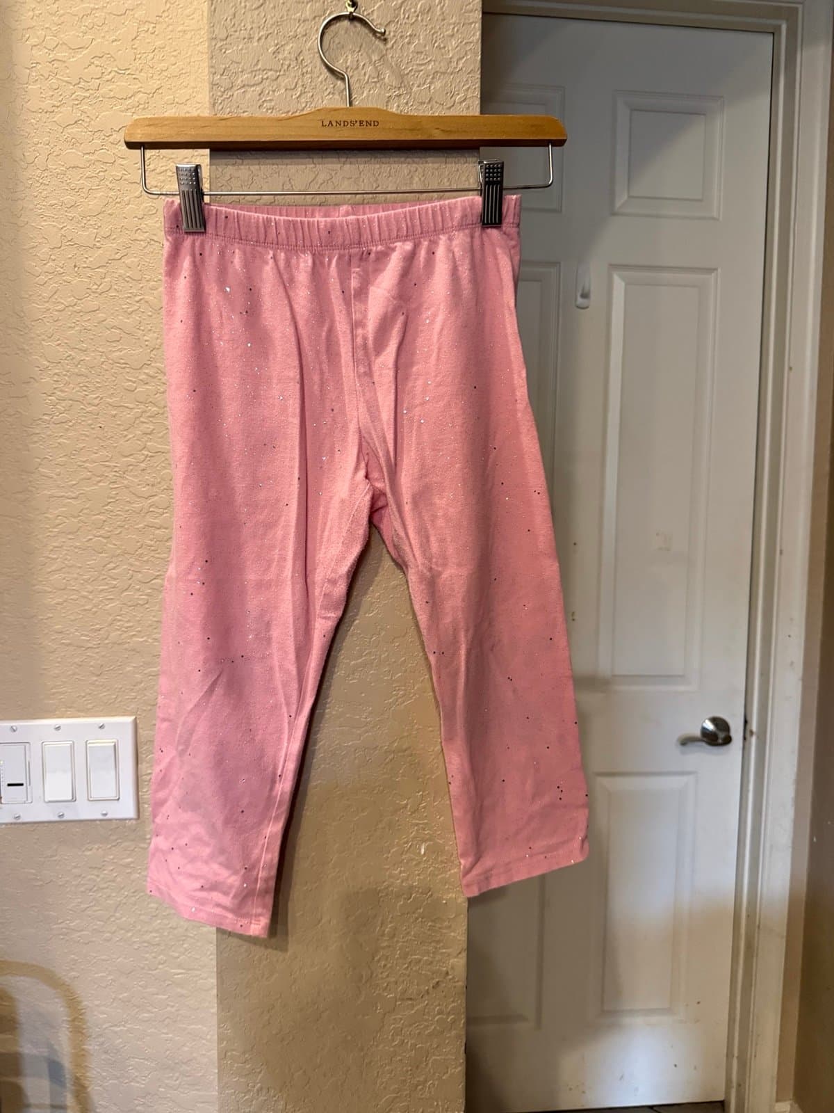 Arizona Jean Co pink glitter leggings L14