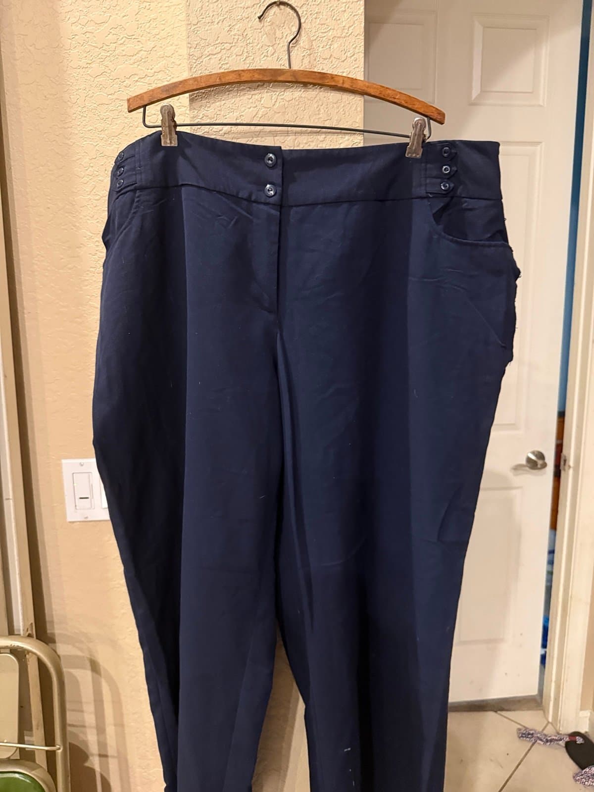 CATO WOMAN Curvy Navy Blue Pants 22WP