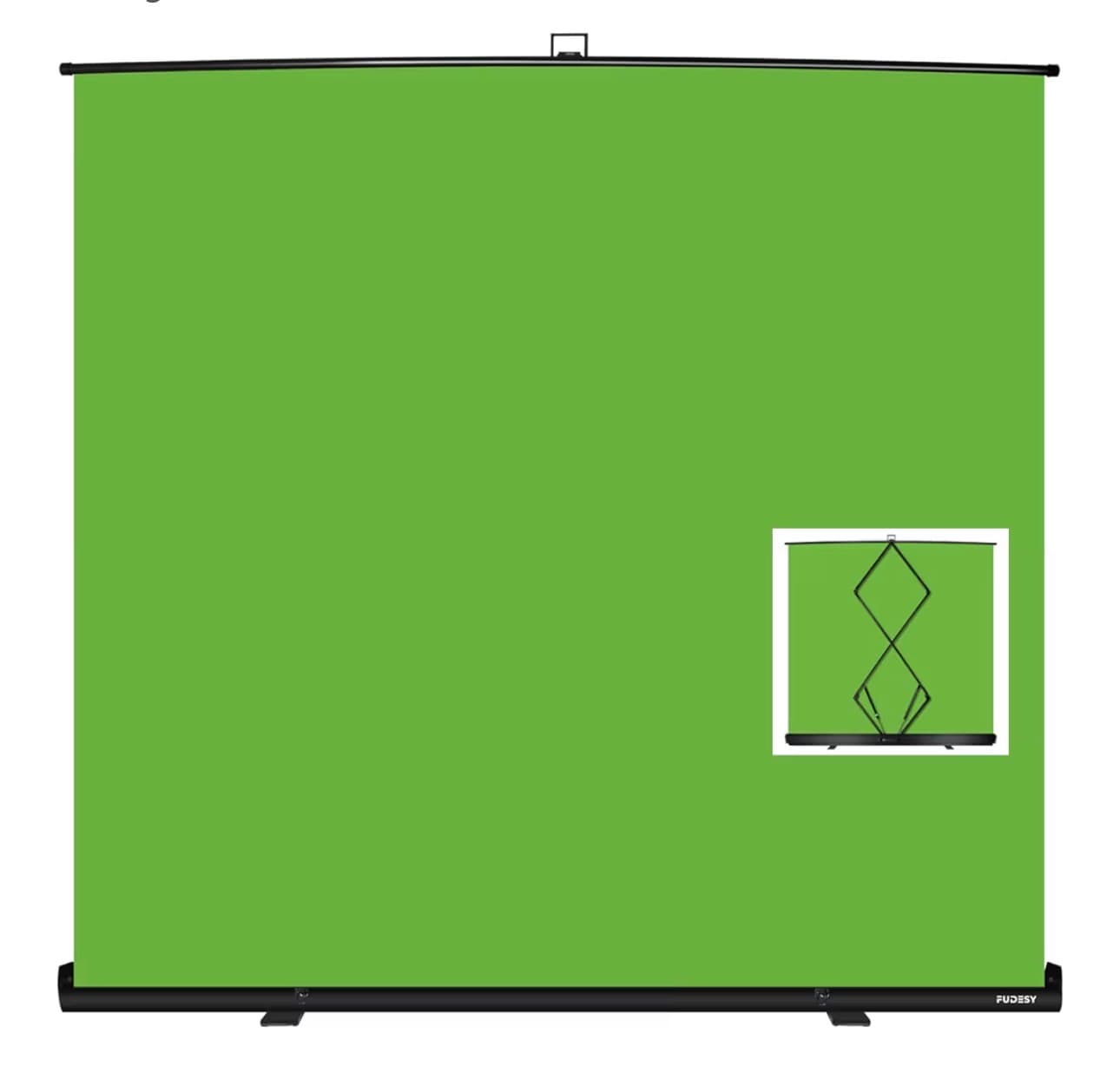 78.7” x 90” Large Collapsible Green Screen - Chroma Key Backdrop