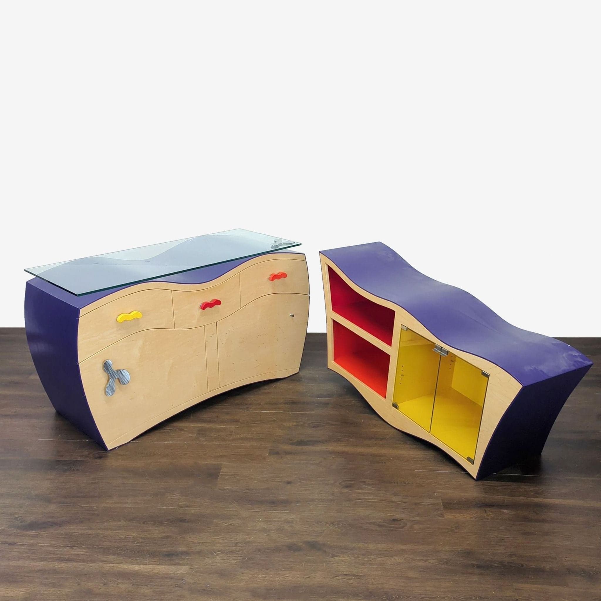 Two-Piece Custom Buffet by Local Artists