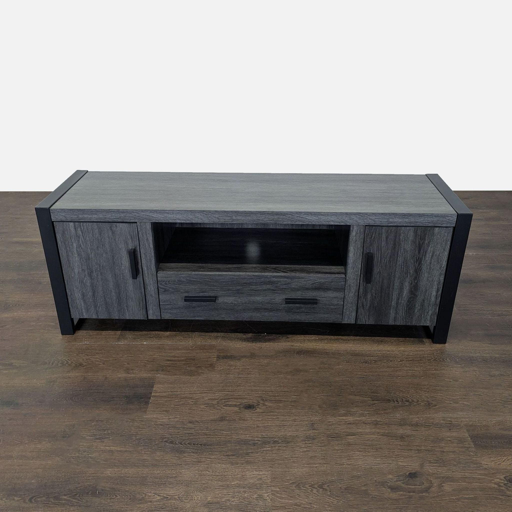 Walker Edison Industrial Modern Wood TV Stand