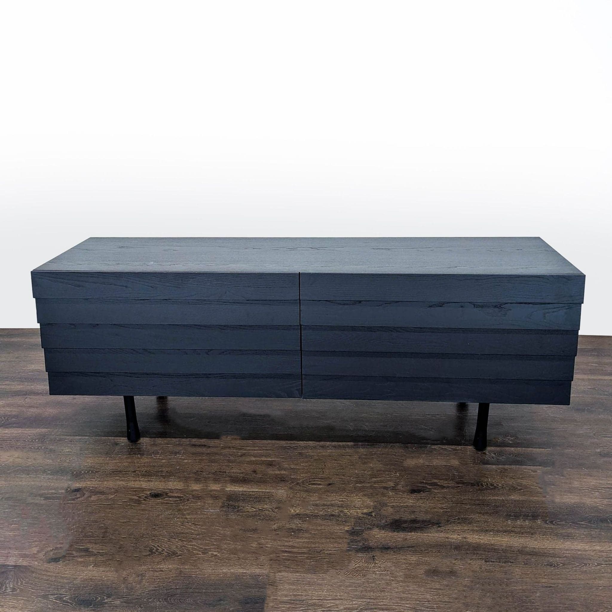 Blu Dot Lap Modern Black 6-Drawer Dresser with Sleek Horizontal Design