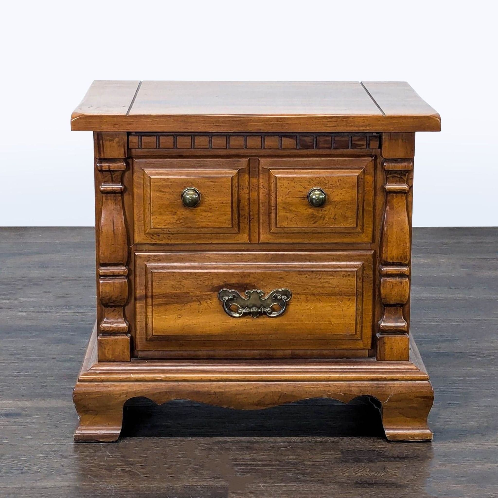 Vintage Sumter Furniture Two Drawer Nightstand