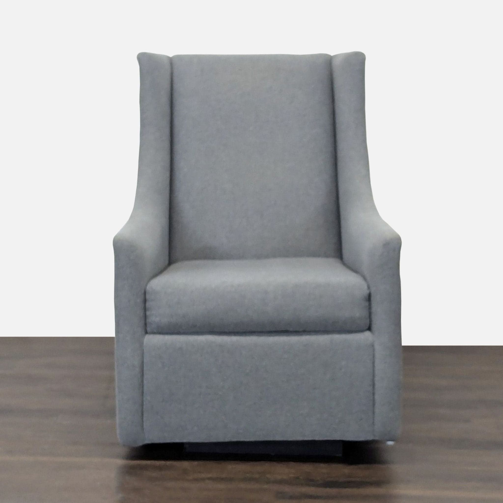 West Elm Modern Gray Rocking Lounge Chair