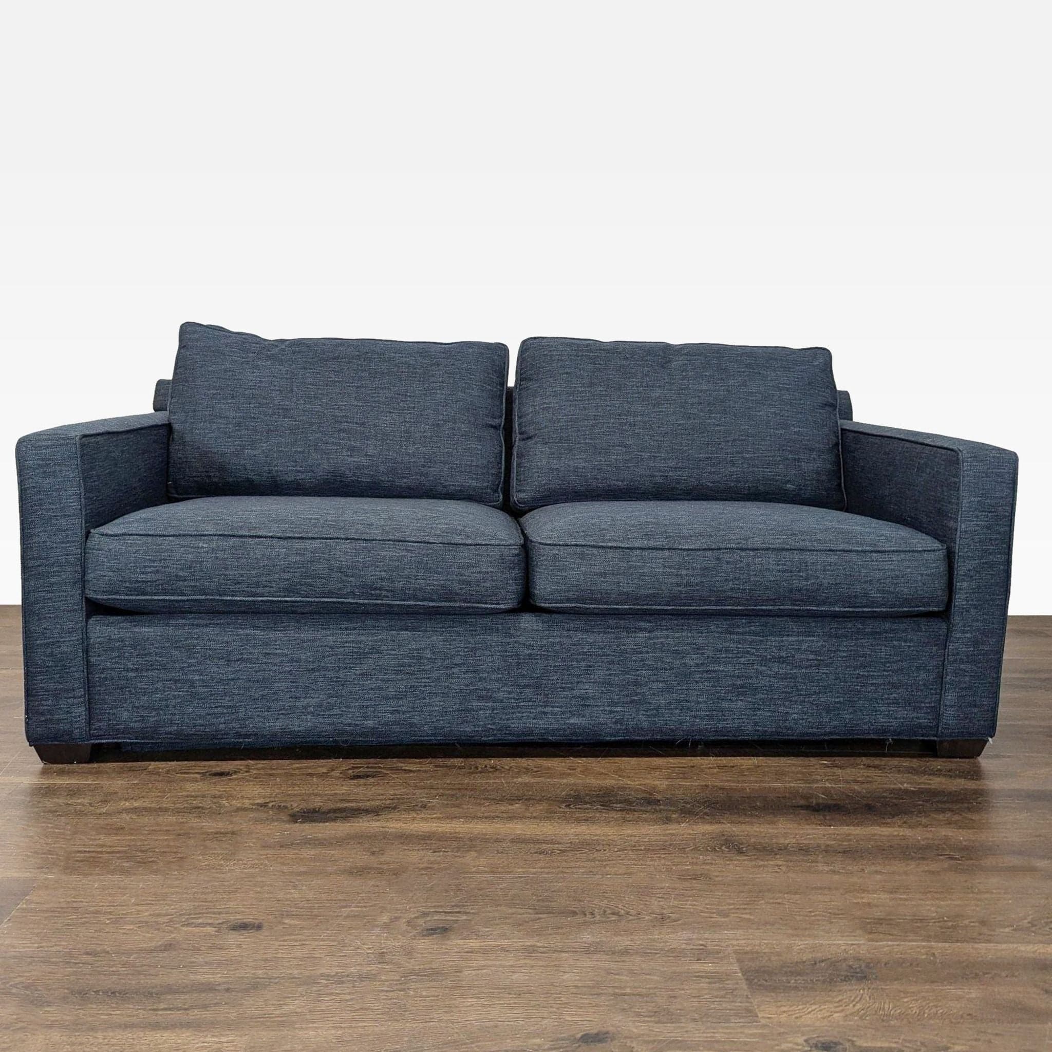 Crate & Barrel Davis Modern Blue Sleeper Sofa – Comfortable and Stylish