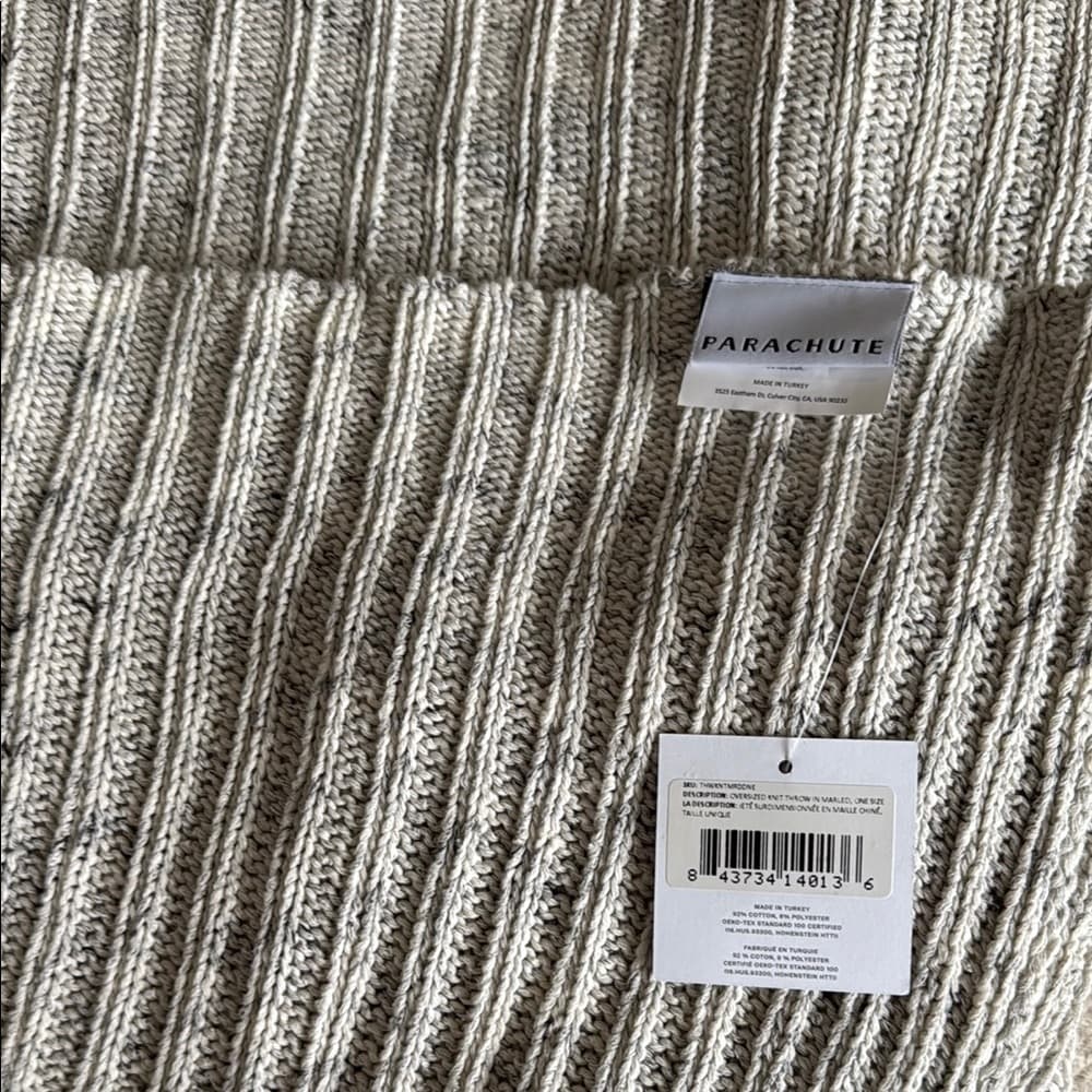 Parachute Ivory Knit Throw Blanket