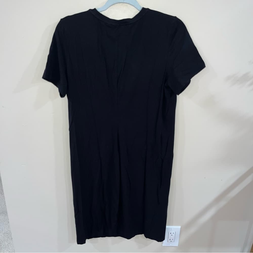 Theory Black Short Sleeve Shift Dress