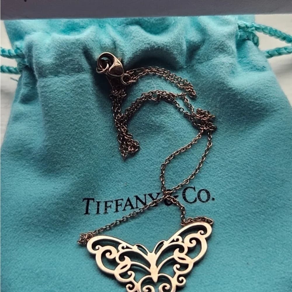 Retired Tiffany & Co Rubedo Enchant Butterfly Necklace