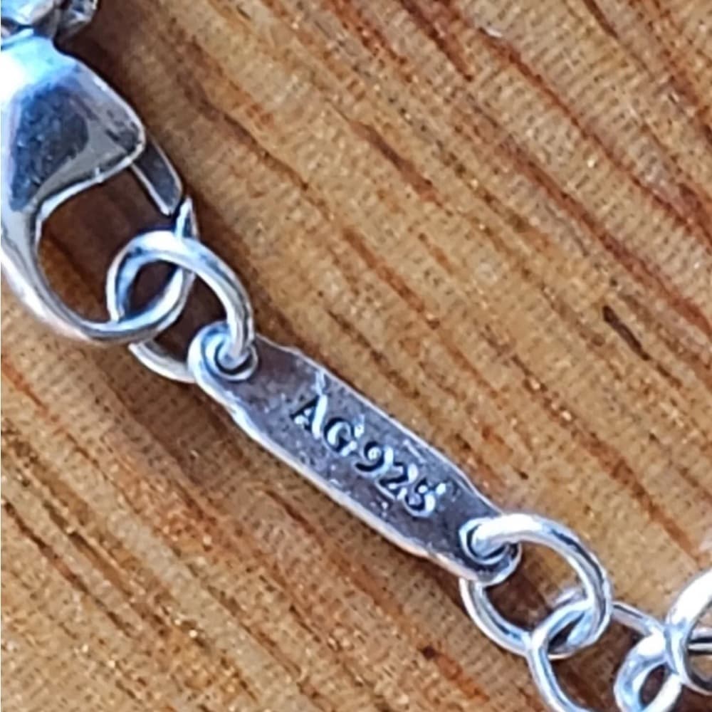 Auth Tiffany & Co Silver 18K Gold Circle Keyhole Padlock Oval Link Bracelet 7"