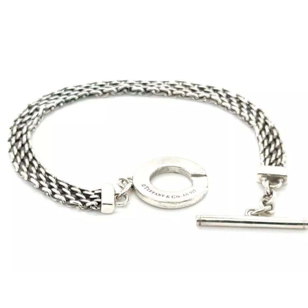Tiffany & Co. Somerset Toggle Bracelet Sterling Silver 7"