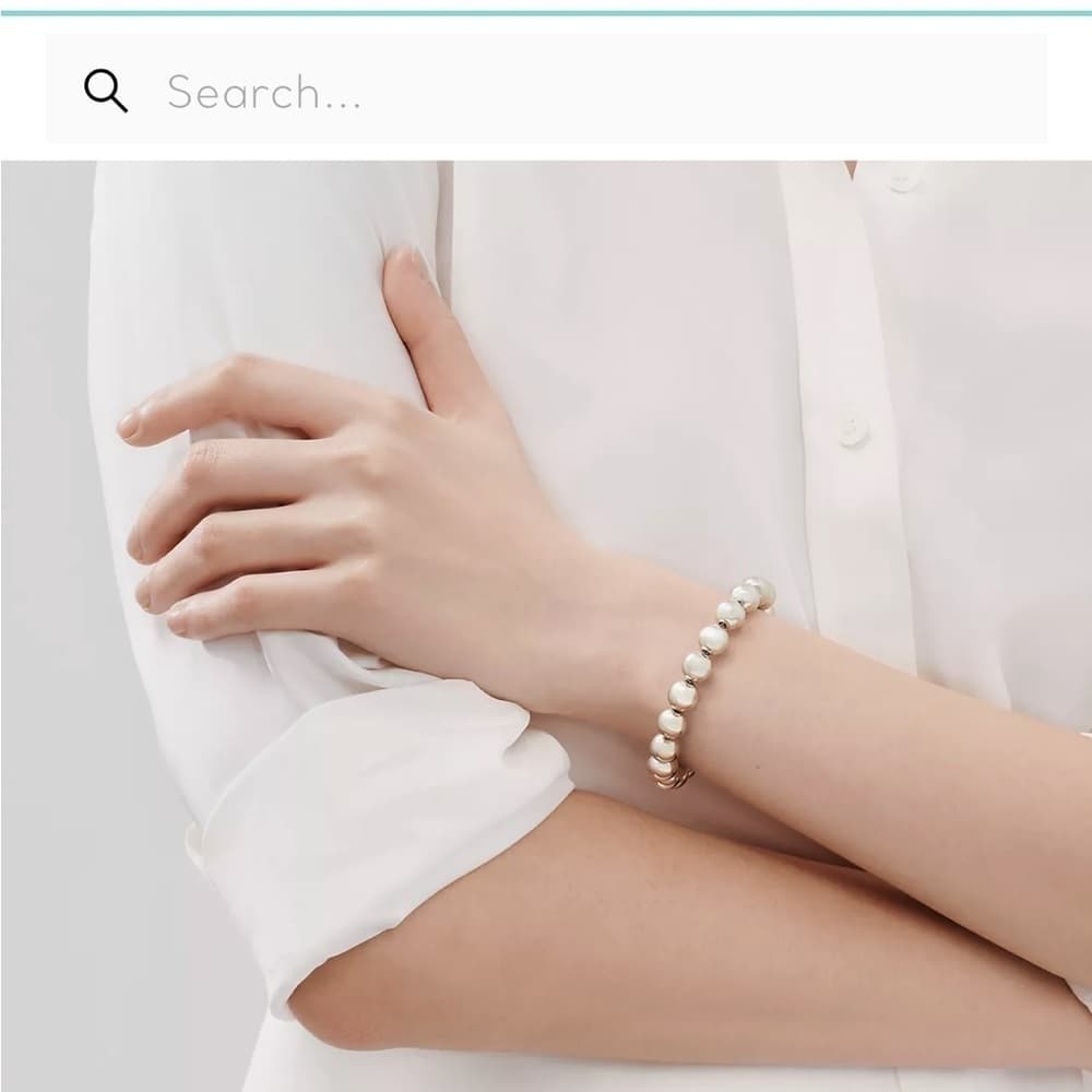 TIFFANY CO STERLING SILVER BALL BRACELET (20.19 GRAMS) 7.25 INCHES