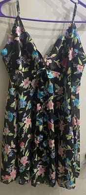 Victoria’s Secret Chemise Floral Satin Slip Nightgown Whimsy Sexy Fairy SzL