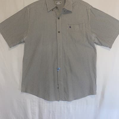 Carhartt Relaxed Fit Button Down Short Sleeve Mens Large Plaid Shirt