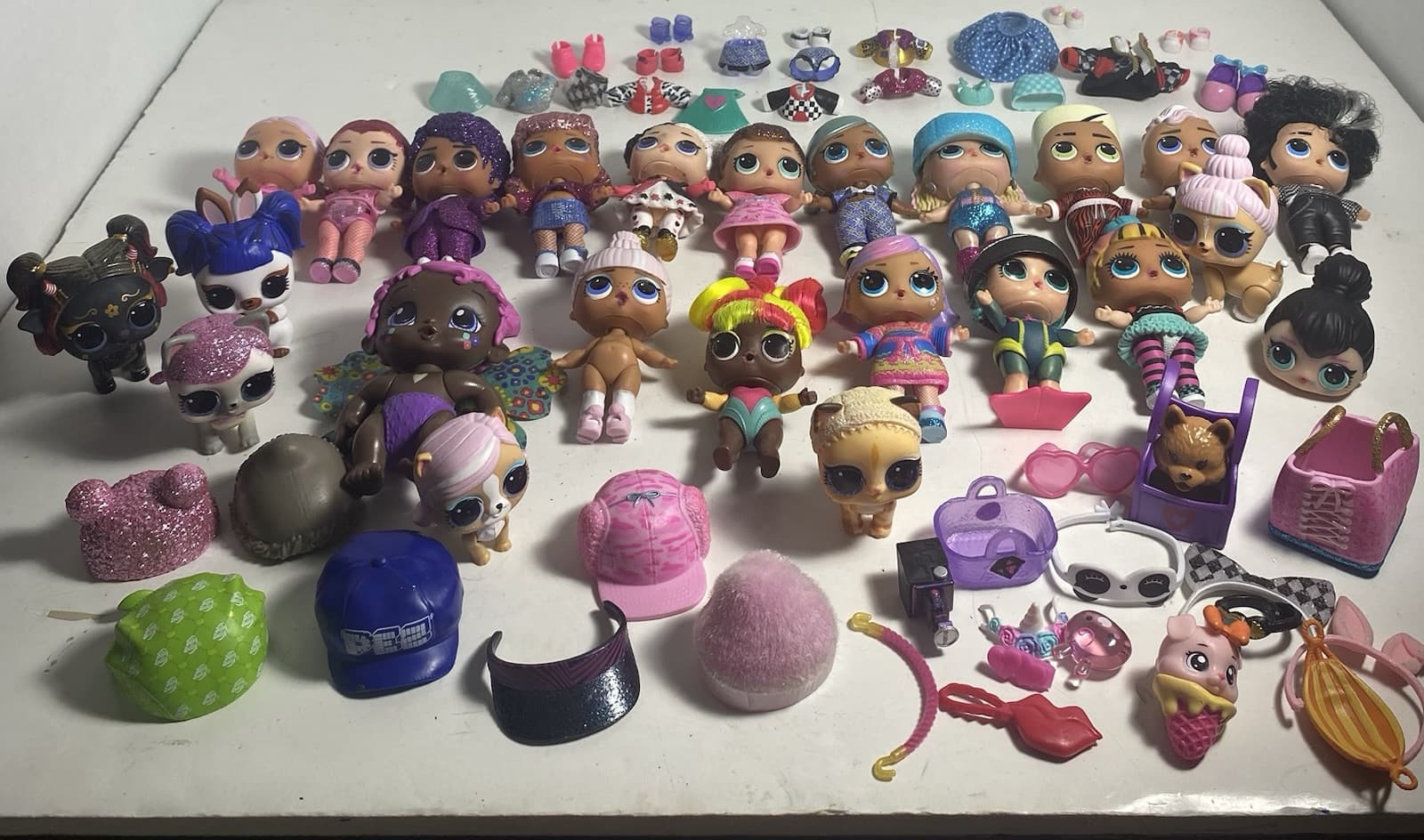 108 pieces LOL Surprise Dolls 108 Pcs Dolls Accessories Clothing Shoes Pets