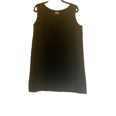 100% Linen Little Black Dress Minamillistic Lagenlook Classic