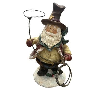 Unbranded cowboy Santa& Lasso 5.5” Tall