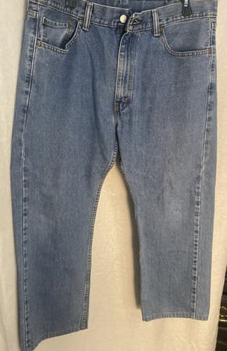 Levi's Men's 505 Straight Leg Regular Fit Blue Jeans Size 38 x 30