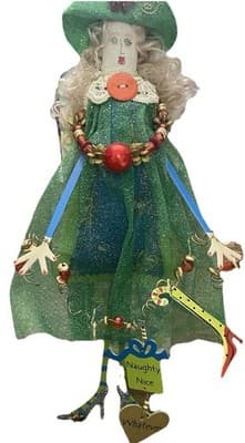 Sassy Woman Collectible Christmas Ornament Naughty Nice