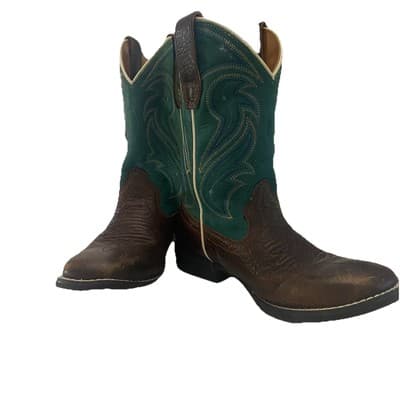 Rank 45 Leather Kids Boots Cowboy Cowgirl Western Ranchwear