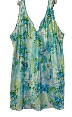 Sophia By Delicates Blue Floral Night Gown 3XL