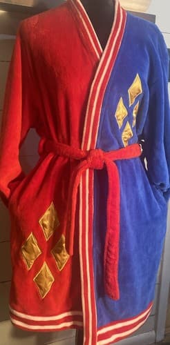 Batman Nemesis Harlequin Robe Property Of Joker Suicide Squad Costume Halloween