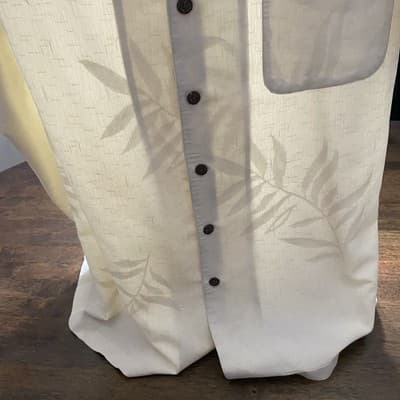 Caribbean Joe Mens Embossed Tropical Leaves Vacation CruiseShirt Short Sleeve3XL