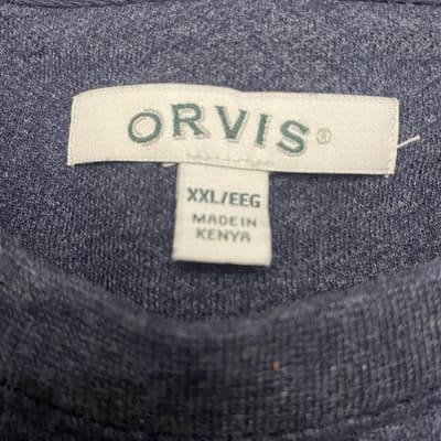 Orvis Heritage Crewneck Sweatshirt Navy XXL Pullover Classic