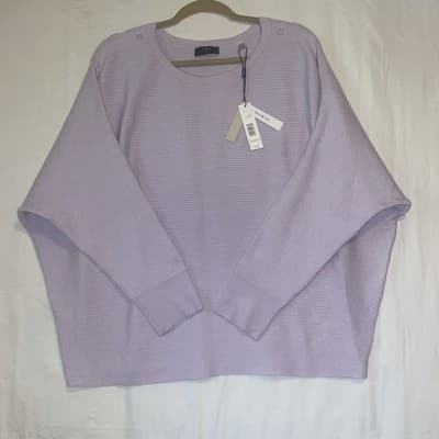 Tahari Sweater Classic Luxury Officewear Minimalistic Cozy Casual Ribbed 2XL