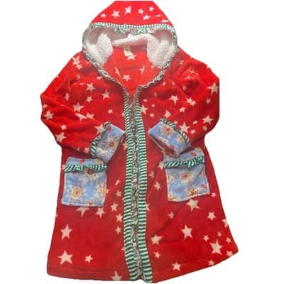 Matilda Jane Hooded Christmas Holiday Robe Girls Sz 8/10 Belt Is Not Included