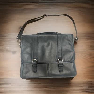Heritage Genuine Leather Laptop Briefcase Shoulder Strap Satchel Handle
