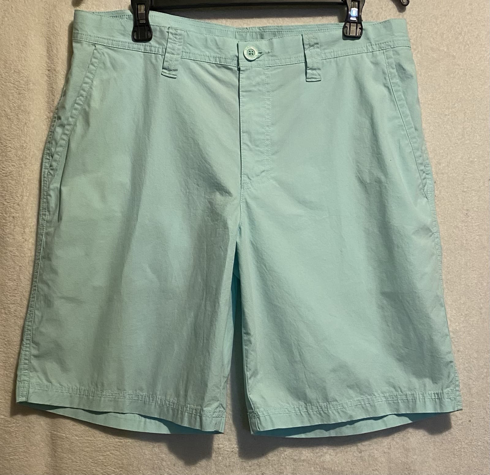 Mens Columbia Flat Front Shorts 100% Cotton sz 34 / 10" inseam Mens Shorts