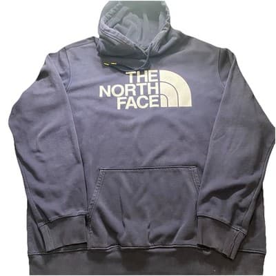 The North Face Hoodie Heavy Black XXL Kangaroo Pocket Athletic Classic Casual