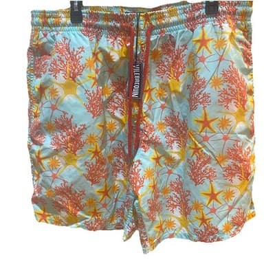 Vilebrequin Swimming Trunks Shorts Starfish And Reef Mens 3XL Mesh Lined W36