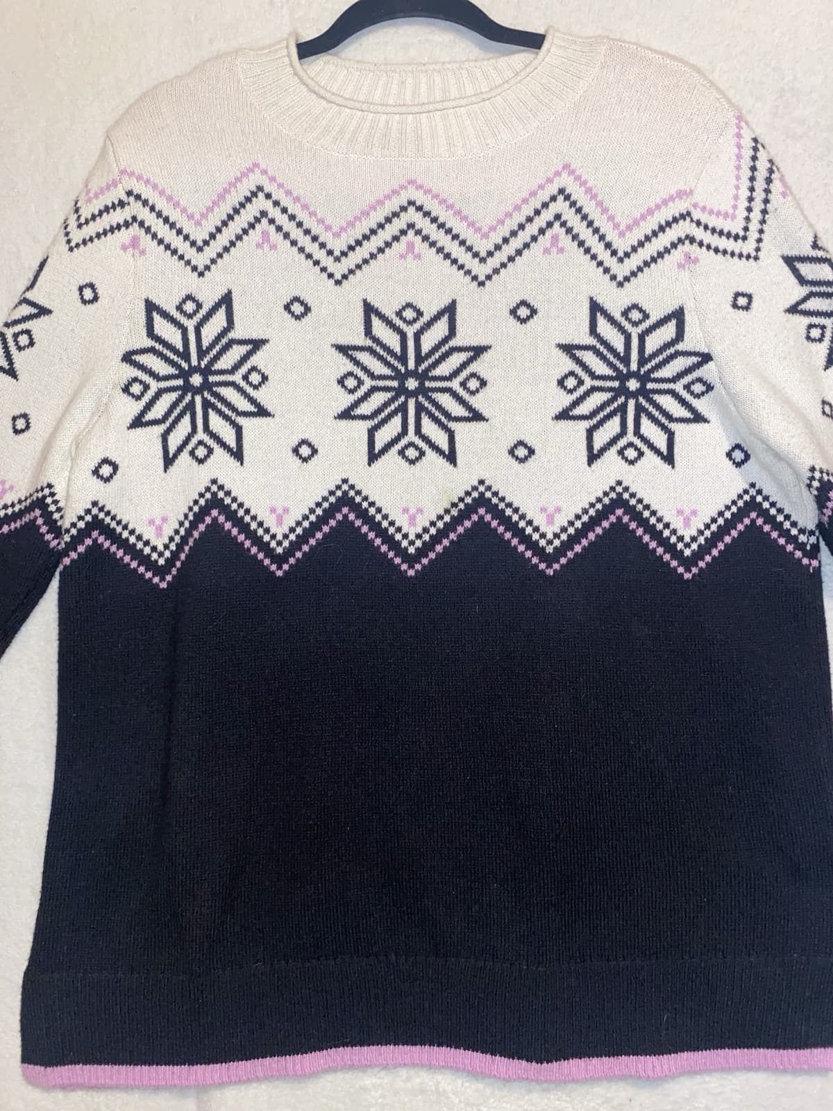 Talbots Cotton Wool Blend Sweater Old Money Country Club XL Ladies