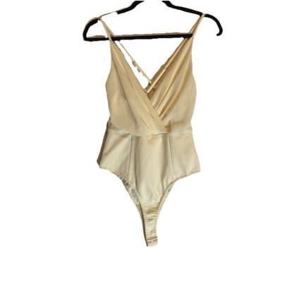 Bodysuit Office Siren Clubwear Sexy Fantasy Lingerie Snap Crotch Size Small