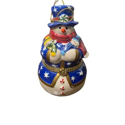Mr Christmas Musical Snowman Hinged Animated Musical Ornament