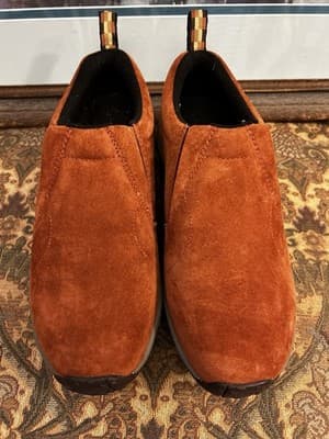 Merrell Jungle Moc Sequoia Shoes Womens 8 Rust Suede Slip On Trail Hiking