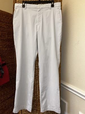 Nike Golf Dri-FIT Men’s Striped Golf Pants 34X32 White/Gray Pinstripe