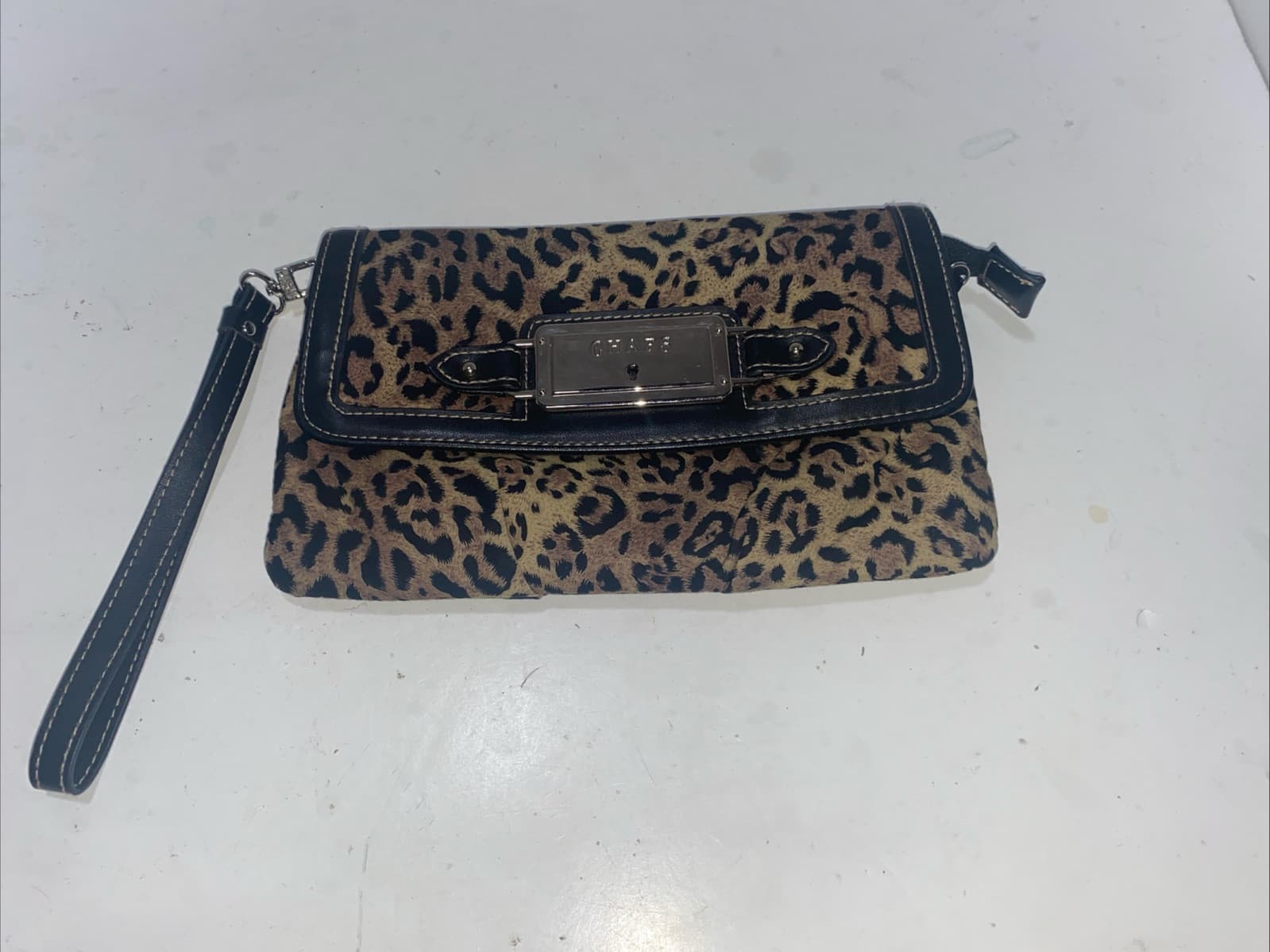 Chaps Cheetah Print Clutch