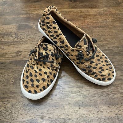 Sperry Top-Sider CheetahPrint Coastal Comfort Casual Ladies Shoes Sneakers