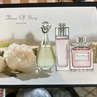 Flower of Story 3 Piece Perfume Set 75ml Total 25ml each Womens for Her NIB