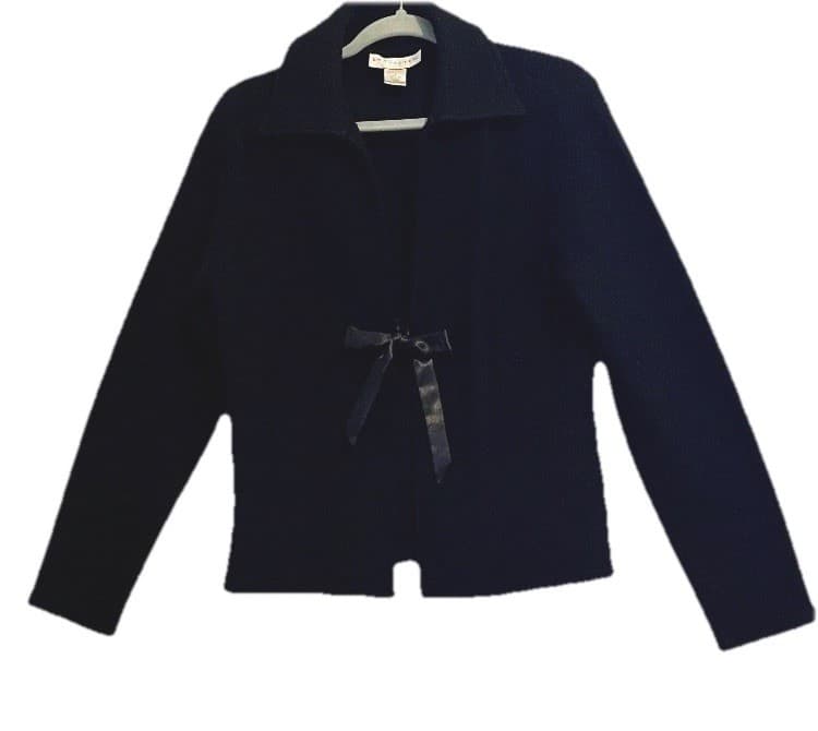 Office Siren Corpcorev Classic 100% Wool Cardigan Don Caster Ladies Sz L