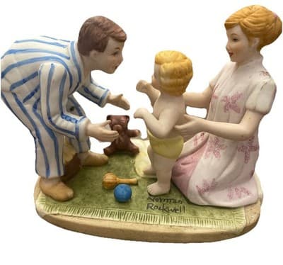 Authentic“Baby First Step” Figurine Norman Rockwell 1985 Limited Addition