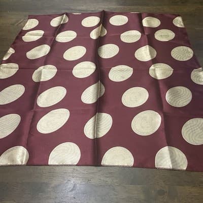 Scarf Polka Dots Soft Cotton Lawn See Description 21X21 Classic For Neck