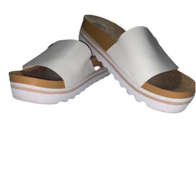 Reef White Sandals Platform Beachy Coastal Vaca CottageCore Ladies Sz 8