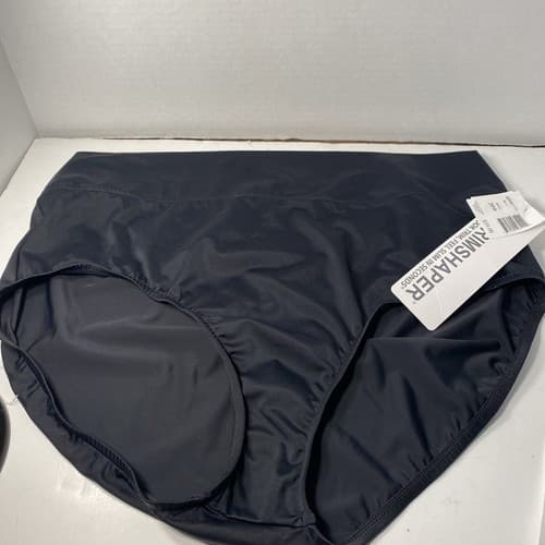 Trimshaper Black High waisted Swimsuit Bottoms Sz 20w