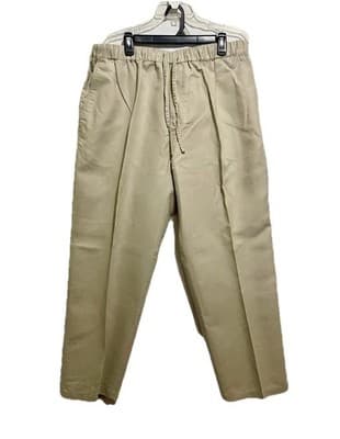 Lot Of 2 Caribbean Mens Linen Blend Elastic Waist Coastal Beachwear Sz40x30