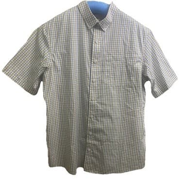Duluth Mens Shirt XL Plaid Short Sleeve MagnaReady Magnetic Button Closure
