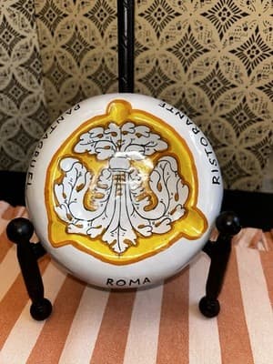 Fleming Hotel- Roma Italy Ashtray/Trinket Tray Rare Vintage Italian