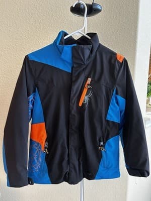 Youth Boys Spyder Challenger Winter Jacket Skiing Coat Size 12